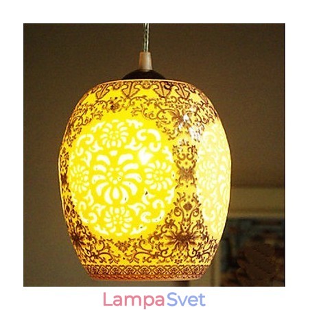 Retro keramická lampa Stairs Blue Single Head Luster Creative