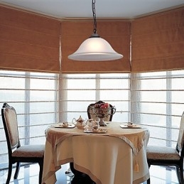 Tradičné klasické bronzové závesné svetlo v mini štýle misky