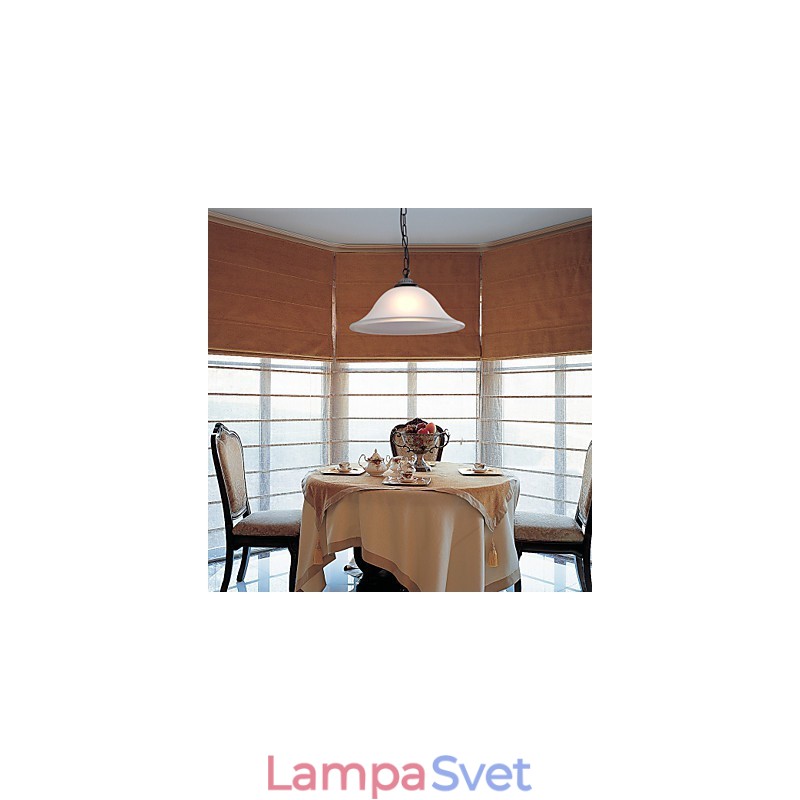 Tradičné klasické bronzové závesné svetlo v mini štýle misky