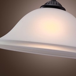 Tradičné klasické bronzové závesné svetlo v mini štýle misky