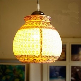 Retro keramická lampa Stairs Blue Single Head Luster Creative