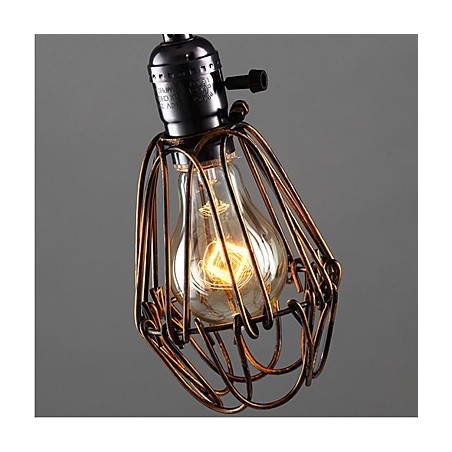 Americká vidiecka priemyselná veterná lampa retro malý luster železná klietka Americká vidiecka priemyselná veterná lampa retro malý luster železná klietka