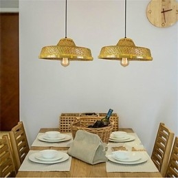 1 Vedúci múzea Americange Creative Bamboo Slame hat Light Simple