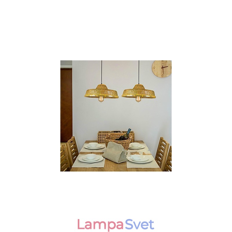 1 Vedúci múzea Americange Creative Bamboo Slame hat Light Simple