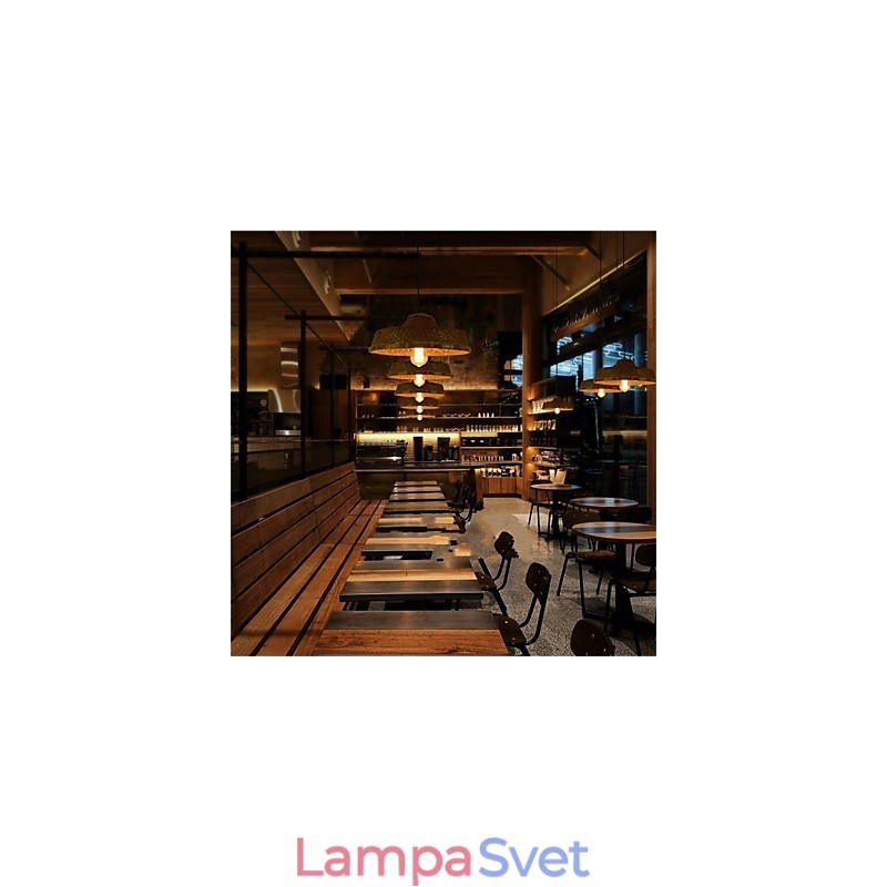1 Vedúci múzea Americange Creative Bamboo Slame hat Light Simple