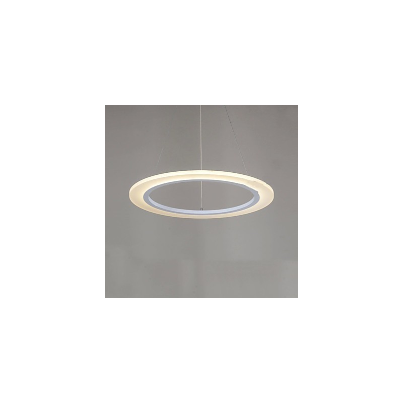 Závesné svietidlo okrúhly stropný luster Mliečne akrylové stropné svietidlá s jedným krúžkom