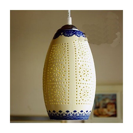 Retro keramická lampa Stairs Blue Single Head Luster Creative Retro keramická lampa Stairs Blue Single Head Luster Creative