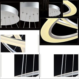 Závesné svietidlo okrúhly stropný luster Mliečne akrylové stropné svietidlá s jedným krúžkom