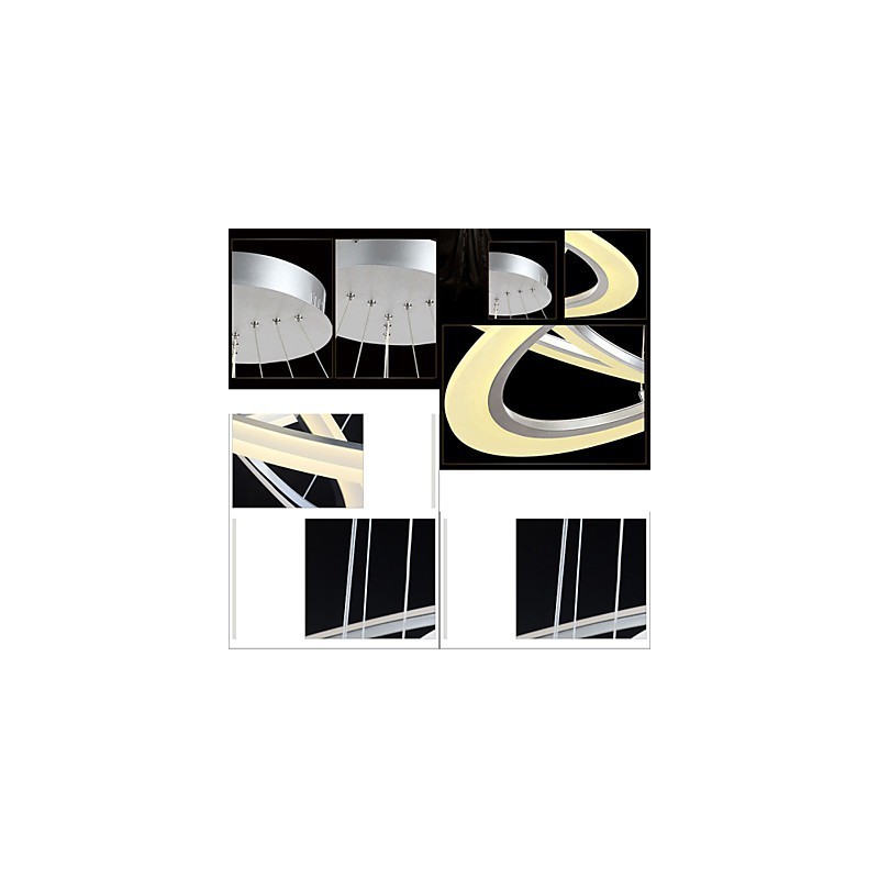 Závesné svietidlo okrúhly stropný luster Mliečne akrylové stropné svietidlá s jedným krúžkom