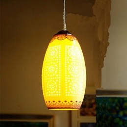 Retro keramická lampa Stairs Blue Single Head Luster Creative