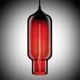 Retro kreatívna jednohlavá sklenená závesná lampa kaviareň v miske zlatej rybky