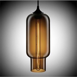 Retro kreatívna jednohlavá sklenená závesná lampa kaviareň v miske zlatej rybky