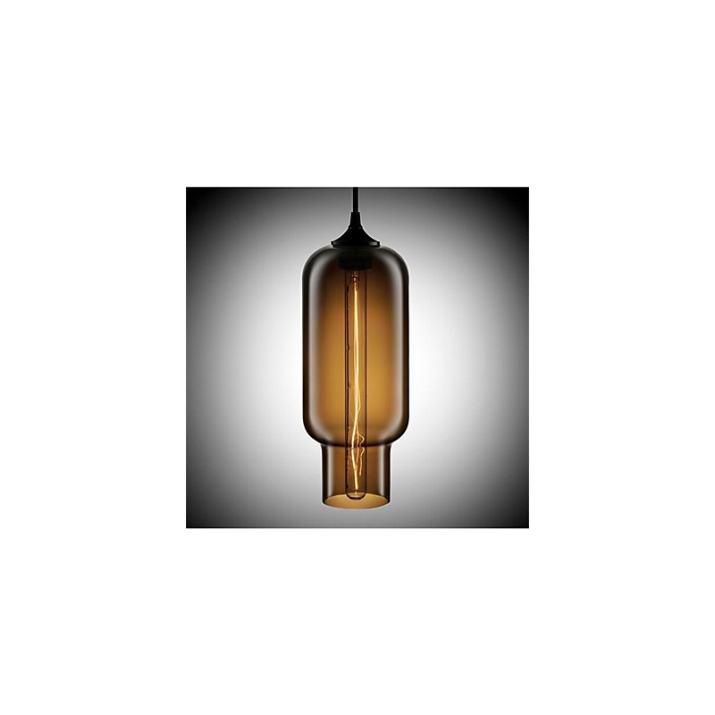 Retro kreatívna jednohlavá sklenená závesná lampa kaviareň v miske zlatej rybky