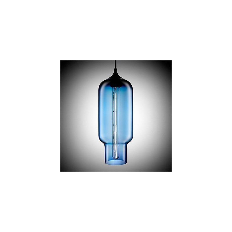 Retro kreatívna jednohlavá sklenená závesná lampa kaviareň v miske zlatej rybky