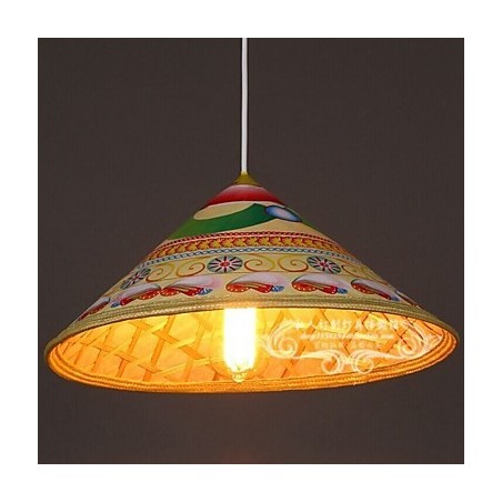Moderný čajový klobúkový luster Lusterový luster Bambusové klobúky Moderný čajový klobúkový luster Lusterový luster Bambusové klobúky