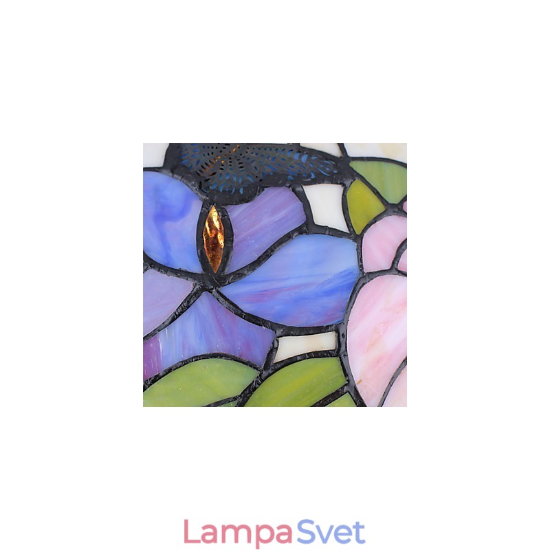 Vidiecke výtvarné umenie Luster z farebného skla obnovuje staré spôsoby svetla lampy