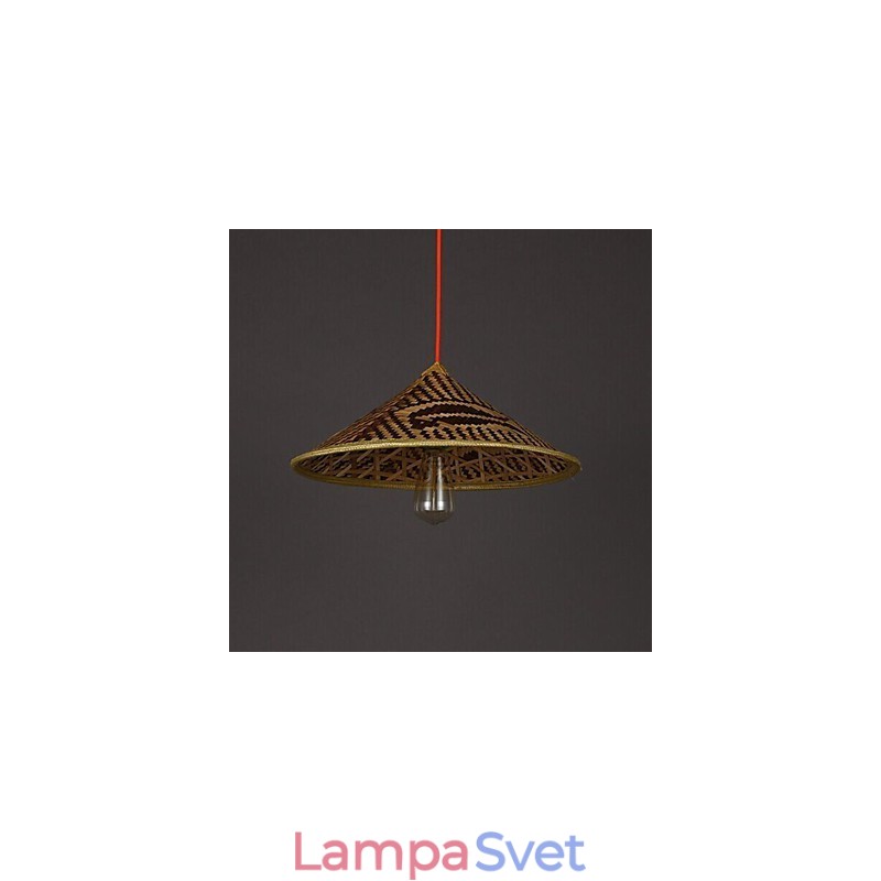 Bambusový klobúk Luster Luster Lamp Ryby Ľudia Klobúky