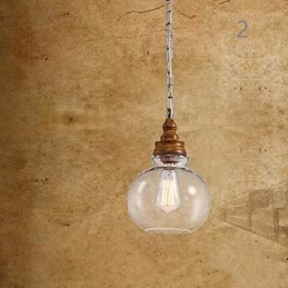 Drevené krištáľové krištáľové svietidlo Kaviarenské osvetlenie a lampáše