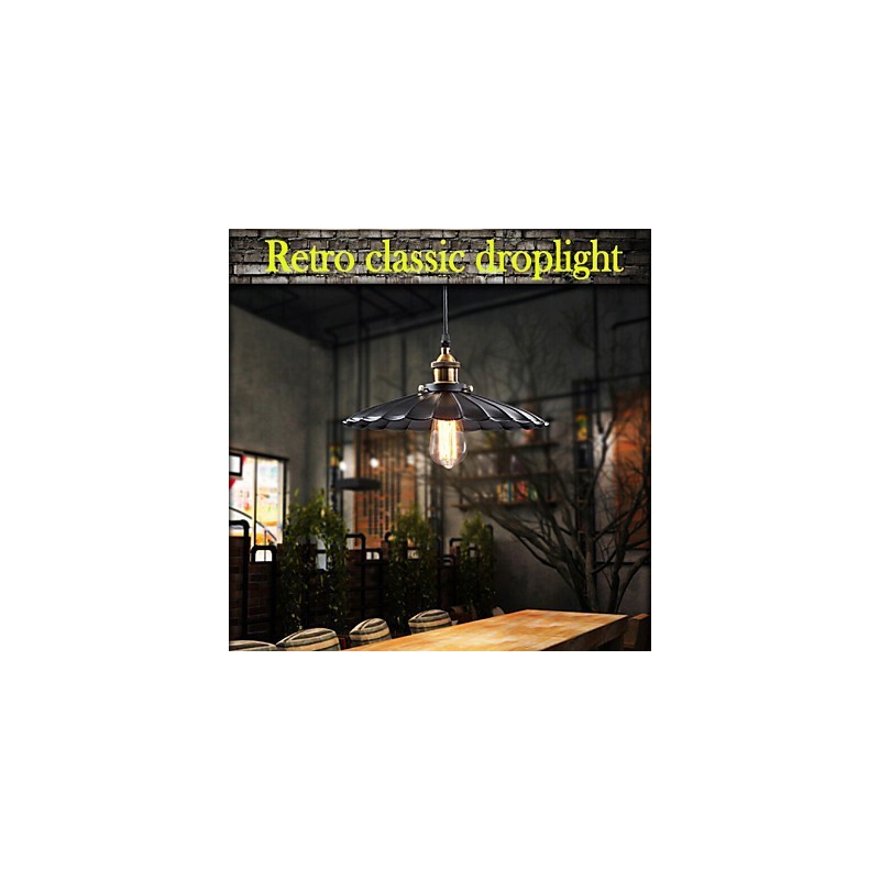 Retro klasický prívesok v európskom štýle Light Metal Art Droplight
