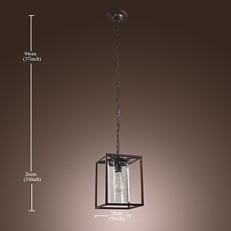 Tradičné klasické vintage lampášové mini štýlové galvanizované závesné svietidlo