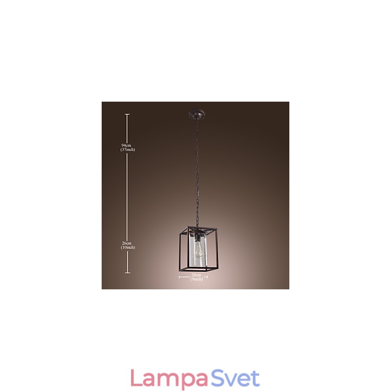 Tradičné klasické vintage lampášové mini štýlové galvanizované závesné svietidlo
