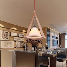 Dizajnová lampa Wood Chandelier Elegantný moderný luster