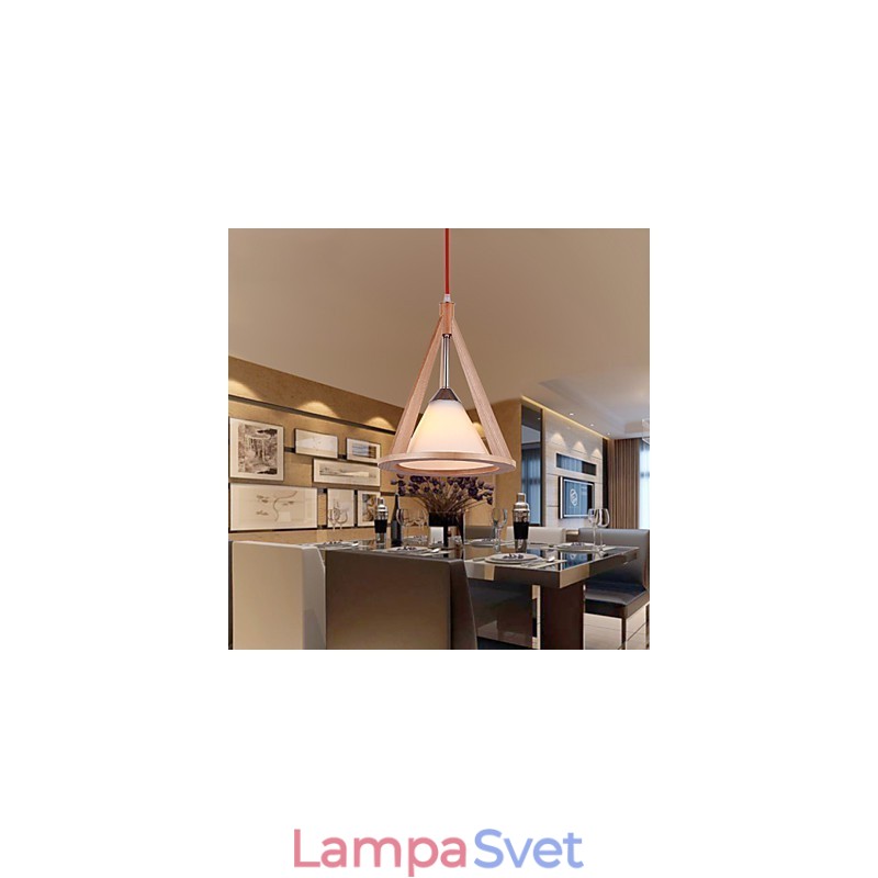 Dizajnová lampa Wood Chandelier Elegantný moderný luster