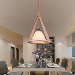 Dizajnová lampa Wood Chandelier Elegantný moderný luster