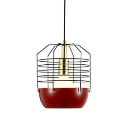 Mini Artistic Spider Web Závesná lampa 1 Svetlá Mordern Jednoduchosť Povrchová úprava Čierna Biela Zelená Červená Droplight z uhlíkovej ocele