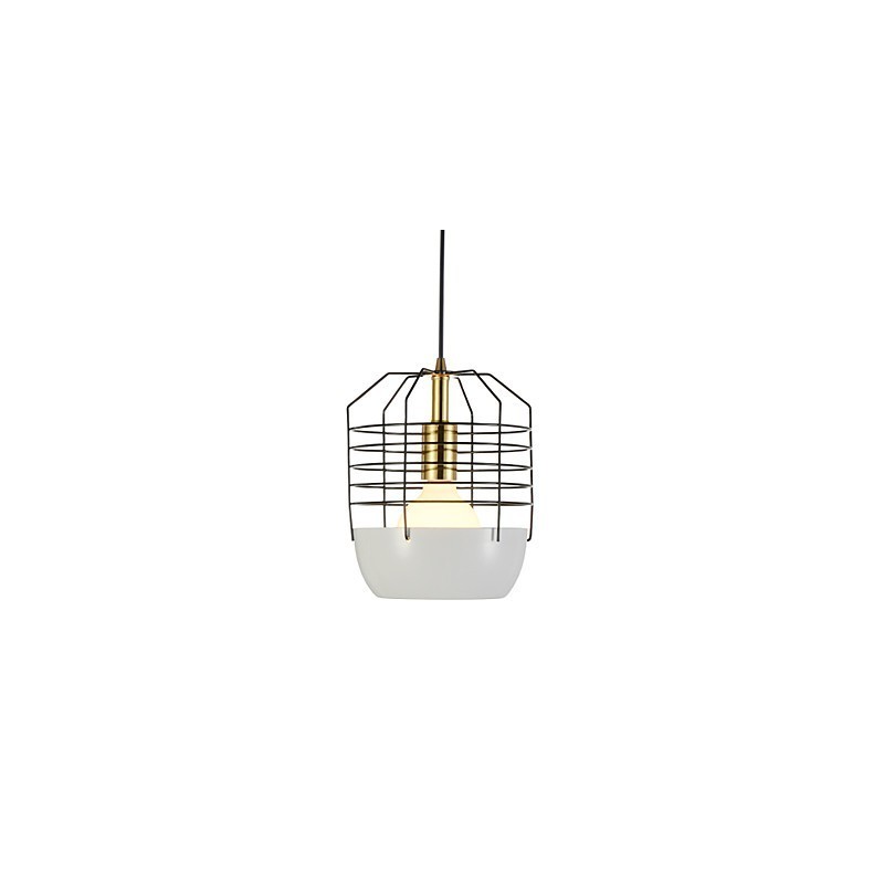 Mini Artistic Spider Web Závesná lampa 1 Svetlá Mordern Jednoduchosť Povrchová úprava Čierna Biela Zelená Červená Droplight z uhlíkovej ocele