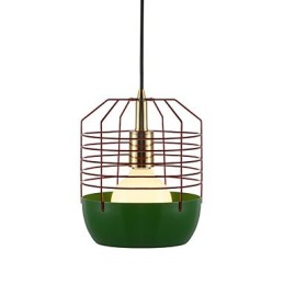 Mini Artistic Spider Web Závesná lampa 1 Svetlá Mordern Jednoduchosť Povrchová úprava Čierna Biela Zelená Červená Droplight z uhlíkovej ocele