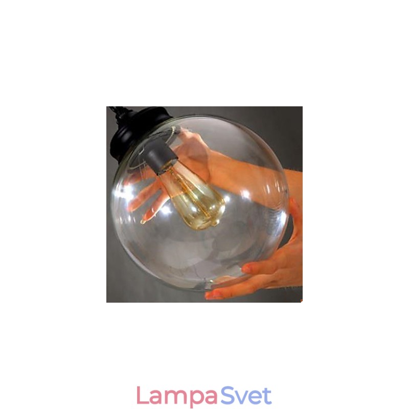 Guľový sklenený luster zmluvné domáce Droplight