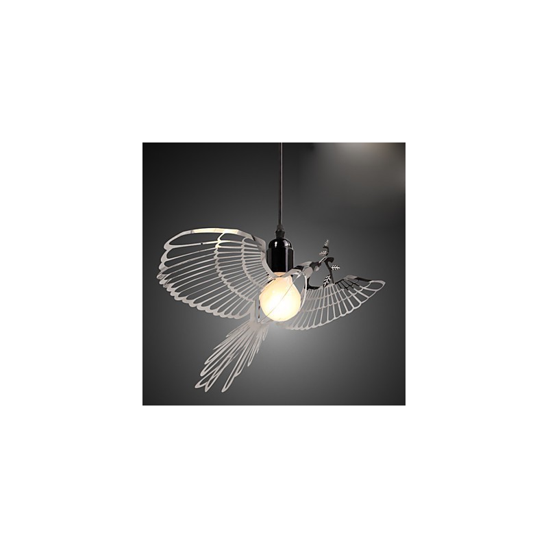 Kreatívna moderná módna dekorácia Nerezová lampa s vtákom vtákom