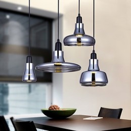 Svetlo na lustre z tieňového skla v európskom zmluvnom kreatívnom severskom dizajne