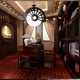 Moderný retro štýl starých ľudí pre klasické drevené lusterové osvetlenie