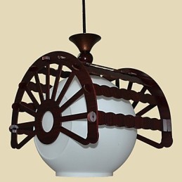 Moderný retro štýl starých ľudí pre klasické drevené lusterové osvetlenie
