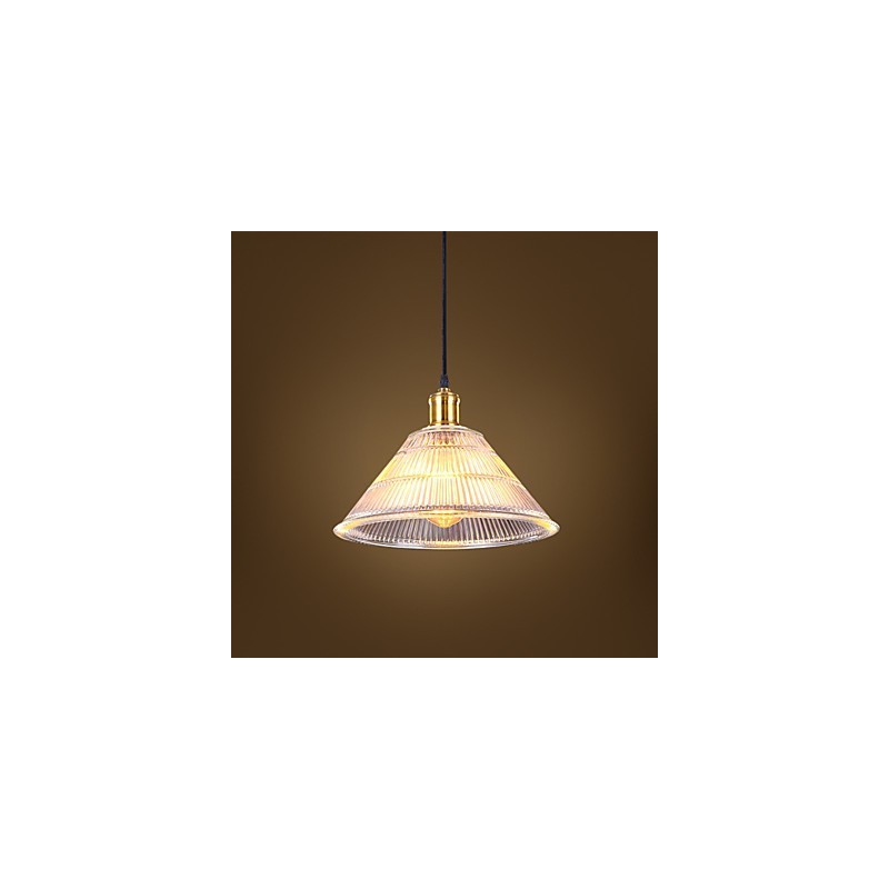 Zmluvná americká vidiecka priemyselná sklenená retro Droplight Falls lampa