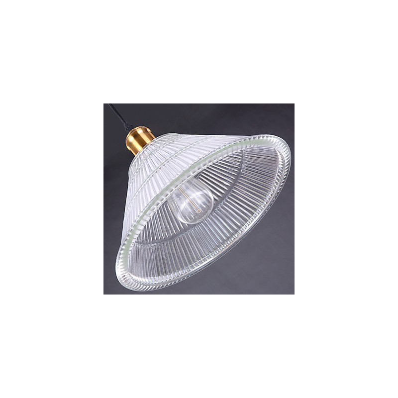 Zmluvná americká vidiecka priemyselná sklenená retro Droplight Falls lampa