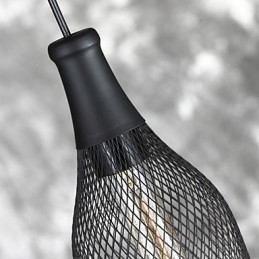 Závesná lampa Amercian Loft Vintage na fľaše a ozdobné svietidlo