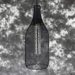 Závesná lampa Amercian Loft Vintage na fľaše a ozdobné svietidlo