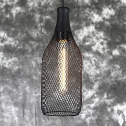 Závesná lampa Amercian Loft Vintage na fľaše a ozdobné svietidlo