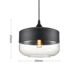 Lustrová lampa z umeleckého tepaného skla Nordic Creative Stair Shop