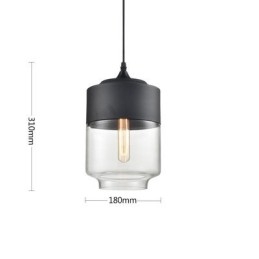 Lustrová lampa z umeleckého tepaného skla Nordic Creative Stair Shop