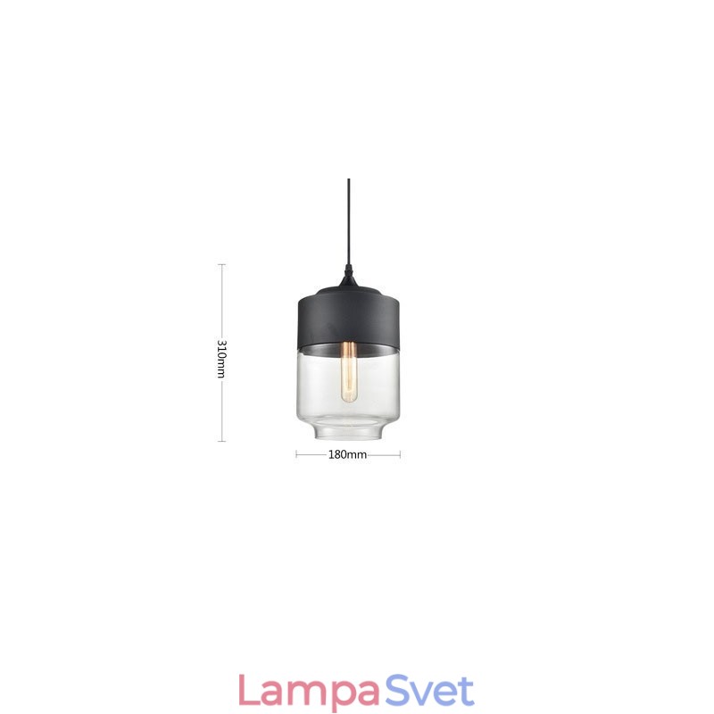 Lustrová lampa z umeleckého tepaného skla Nordic Creative Stair Shop