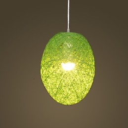 Moderná rural Cany Art tkaná ratanová jednohlavová závesná lampa