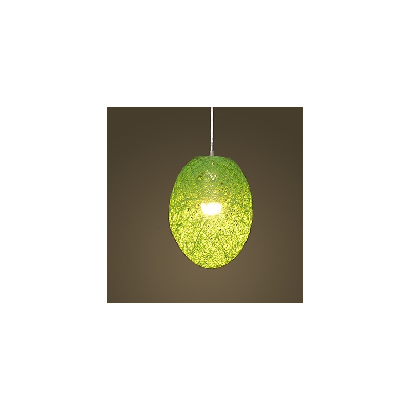 Moderná rural Cany Art tkaná ratanová jednohlavová závesná lampa