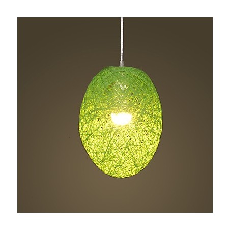 Moderná rural Cany Art tkaná ratanová jednohlavová závesná lampa Moderná rural Cany Art tkaná ratanová jednohlavová závesná lampa