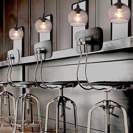 Závesné svetlá Mini Style Rustic Lodge Retro Country Garage Metal