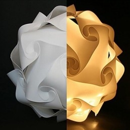 DIY moderná závesná guľová lampa 40 cm
