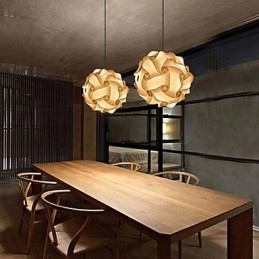 DIY moderná závesná guľová lampa 40 cm